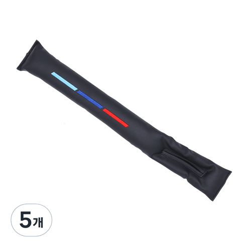 엠노블 차량용 스티치 틈새쿠션, 블랙, 5개