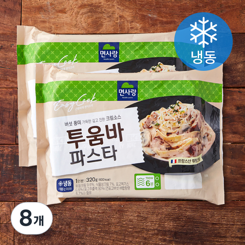 면사랑 투움바 파스타 1인분 (냉동), 320g, 8개