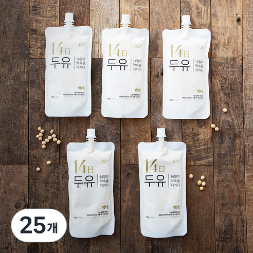 잔다리 14일 백태 두유 180g, 25개