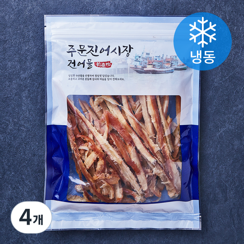주문진어시장건어물 바베큐 오징어구이 (냉동), 250g, 4개