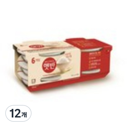 햇반 백미밥, 205g, 12개