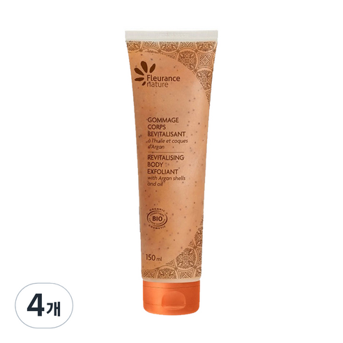 플로랑스 네이쳐 유기농 아르간 바디스크럽, 150ml, 4개