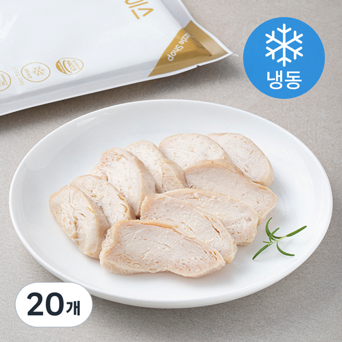 다즐샵 스팀 슬라이스 닭가슴살 갈릭맛 (냉동), 100g, 20개