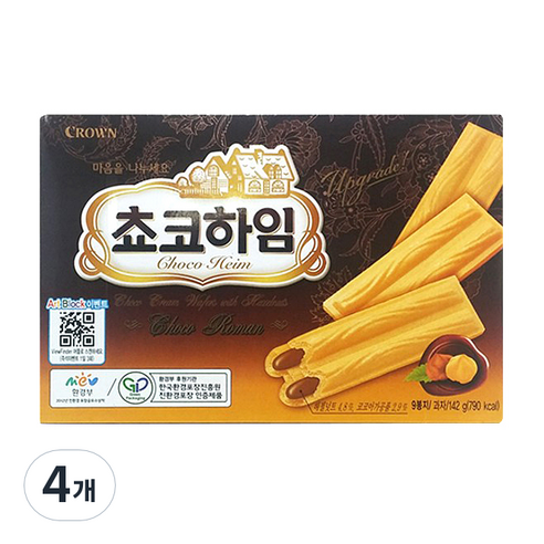 쵸코하임 중, 142g, 4개