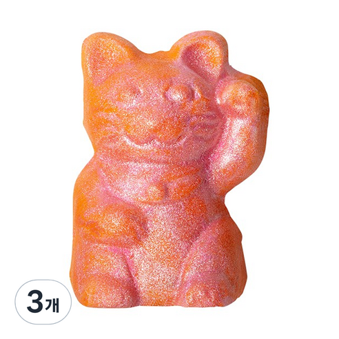러쉬 럭키 캣 버블 바 입욕제, 130g, 3개