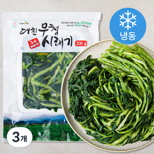 자연향기 국내산 데친 무청시래기 (냉동), 300g, 3개