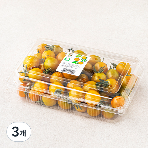 광식이농장 GAP 인증 오렌지 방울토마토, 3팩, 1kg