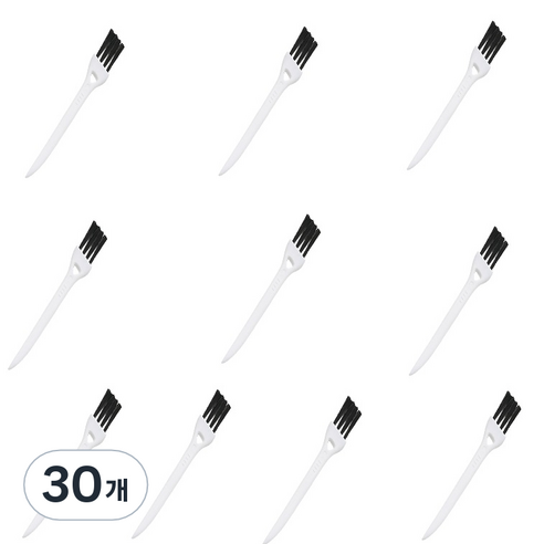 다해유 면도기 청소용 브러쉬 솔 흰색 + 검정, 30개, 1개입