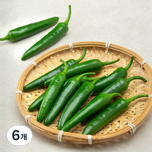 밀양 모닝고추, 150g, 6개