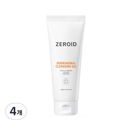 제로이드 더마뉴얼 클렌징 젤, 200ml, 4개