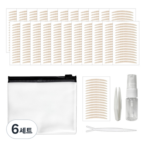 다크니스 레이스 아이업 쌍꺼풀 테이프, 일반형 G, 6세트