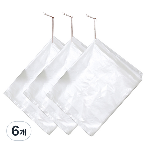 베로나 걸어쓰는 위생 비닐 막지 야채 봉투 미니 18cm x 23cm, 미니(XS), 100개입, 6개
