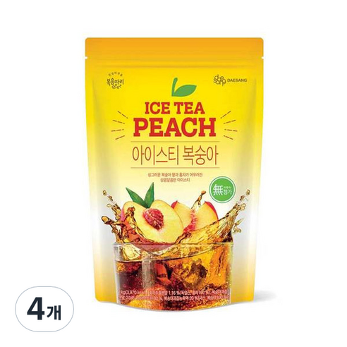 복음자리 복숭아 아이스티 파우더, 1kg, 1개입, 4개