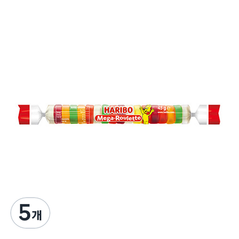 하리보 메가룰렛 젤리, 45g, 5개