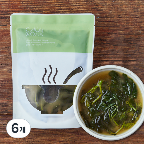 아욱 된장국, 500g, 6개