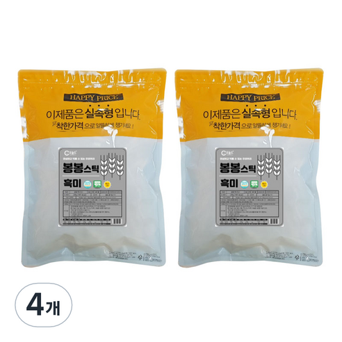 오늘도 유기농 유아 쌀과자 대용량 봉봉스틱, 흑미, 120g, 4개