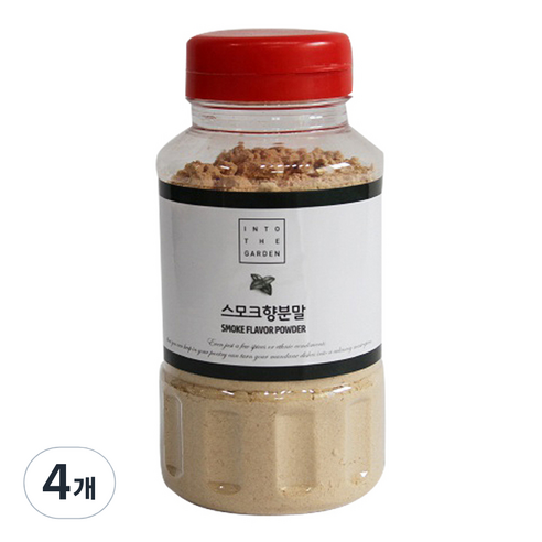 딜리셔스마켓 스모크향 분말 원형통, 400g, 4개