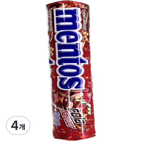 멘토스 콜라향, 37.5g, 4개