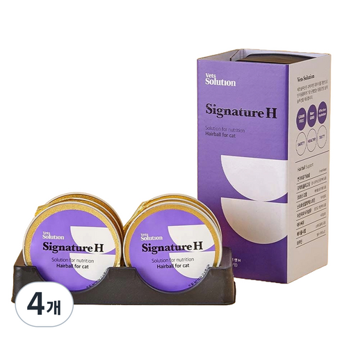 베츠솔루션 강아지 시그니처캔 H 헤어볼 for cat 6p, 헤어볼 6p, 180g, 4개