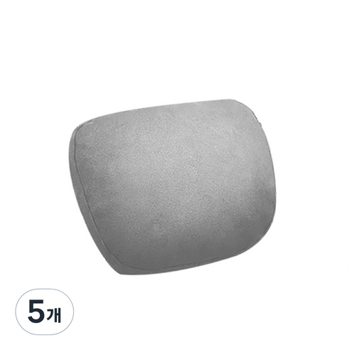 카템 빵빵 스웨이드 목쿠션 CT199, 그레이, 5개