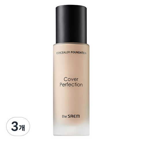 더샘 커버 퍼펙션 컨실러 파운데이션 30ml, 3개, 1.0 클리어 베이지