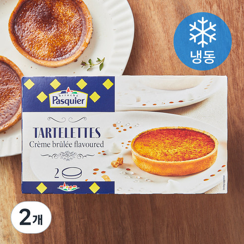 파스키에 크림브릴레 타르트 2개입 (냉동), 160g, 2개