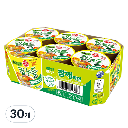 오뚜기 컵누들 참깨라면 컵 37.5g, 30개
