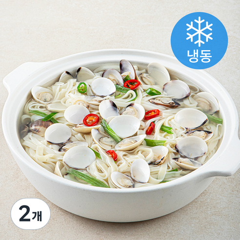 요리할때 백합 칼국수 (냉동), 1000g, 2개