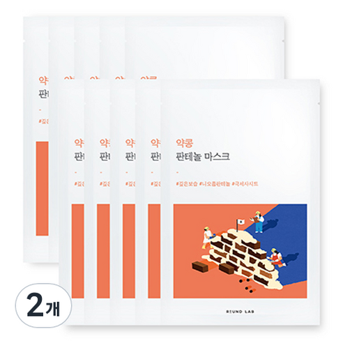 라운드랩 약콩 판테놀 마스크 25ml, 10개입, 2개