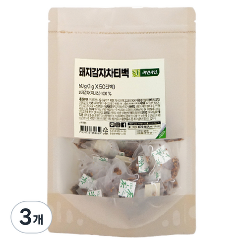 자연지인 돼지감자차 삼각티백, 1g, 50개입, 3개