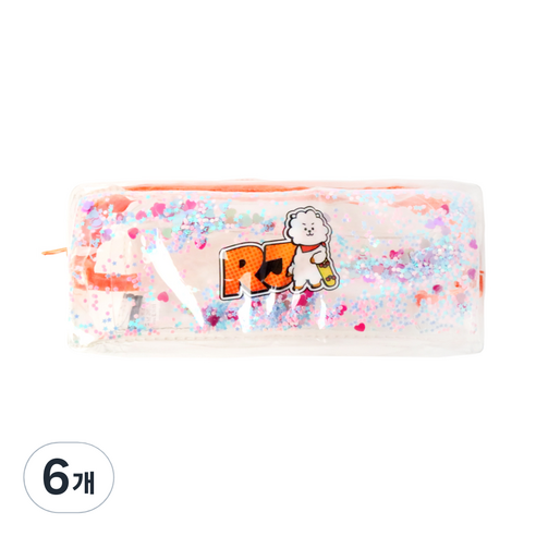 라인프렌즈 BT21 스팽글스틱파우치, 알제이, 6개
