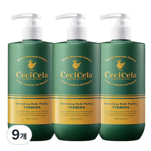 쎄씨쎌라 리프레싱 바디필링 버베나향, 9개, 500ml