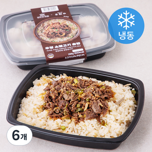 모두의맛집 유현수 우엉 소불고기 솥밥 (냉동), 298g, 6개