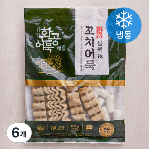 환공어묵 일품 물떡 & 꼬치어묵 (냉동), 460g, 6개