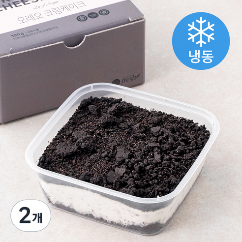 키토라푸드 글루텐프리 오레오 크림 케이크 (냉동), 2개, 190g