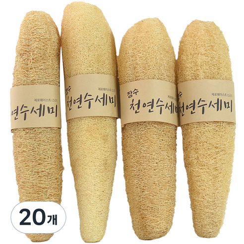 장수 통통한 수세미 일반, 1개입, 20개