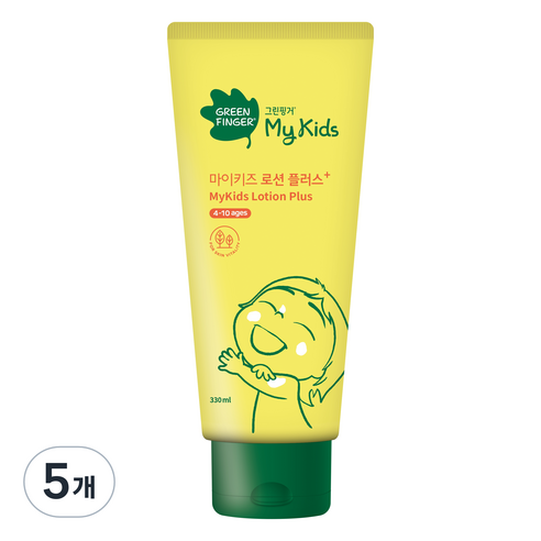 그린핑거 마이키즈 로션 플러스, 330ml, 5개