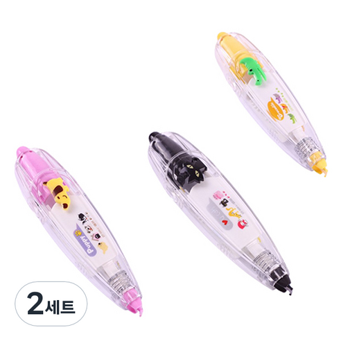 마켓감성 일기장식 교정 스티커 3종 세트, C, 2세트