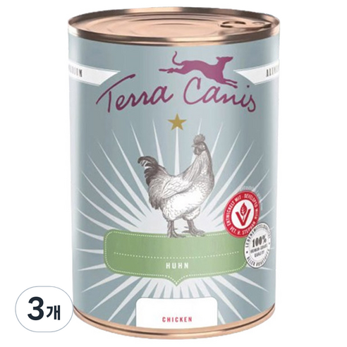 테라카니스 강아지 알리벳 다이아베틱 사료, 닭, 400g, 3개