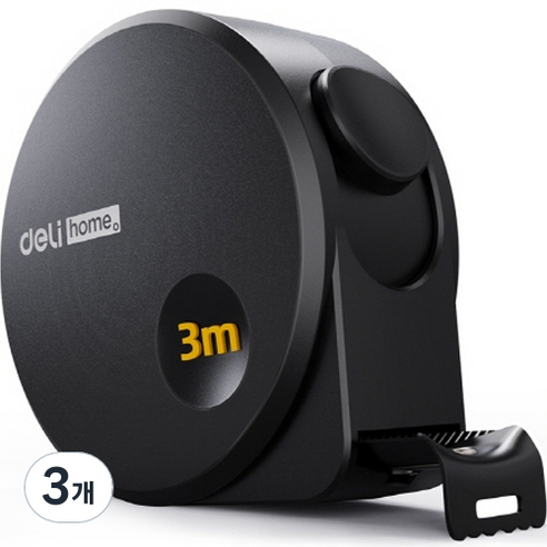 편스토어 고정밀 탄소강 미끄럼방지 줄자 16mm, 3m, 3개