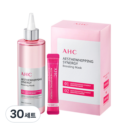 AHC 에스떼휘핑 시너지 부스팅 마스크 1제 300ml + 파우더 2제 2g, 30세트