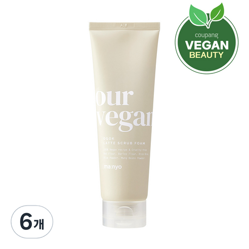 마녀공장 아워 오곡라떼 스크럽 폼, 120ml, 6개