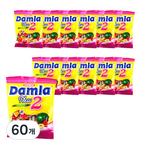 타야스 담라 트로피컬 츄이캔디, 90g, 60개