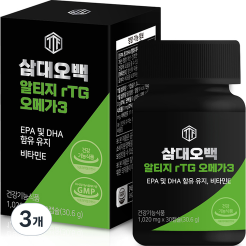 삼대오백 알티지 오메가3, 30정, 30.6g, 3개