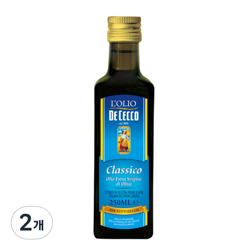 데체코 올리오 엑스트라 버진 디 올리바, 250ml, 2개