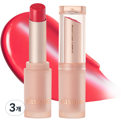 데이지크 무드 글로우 립스틱 3g, 08 체리 드롭, 3개