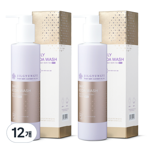질경이 데일리 에코아워시 여성청결제 젤타입, 200ml, 12개