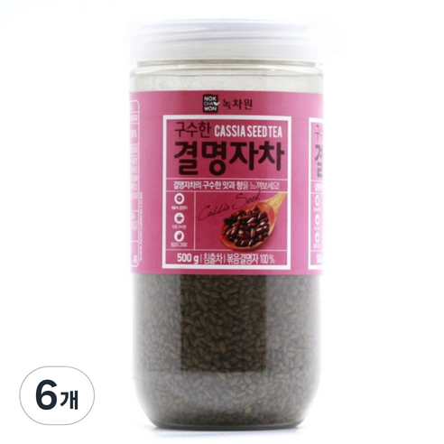 녹차원 구수한 결명자차, 500g, 1개, 6개