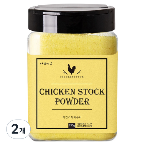 바른미각 치킨스톡 파우더, 250g, 2개