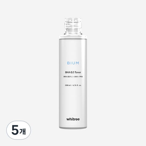화이트리 비움 바하 0.5 토너, 5개, 200ml